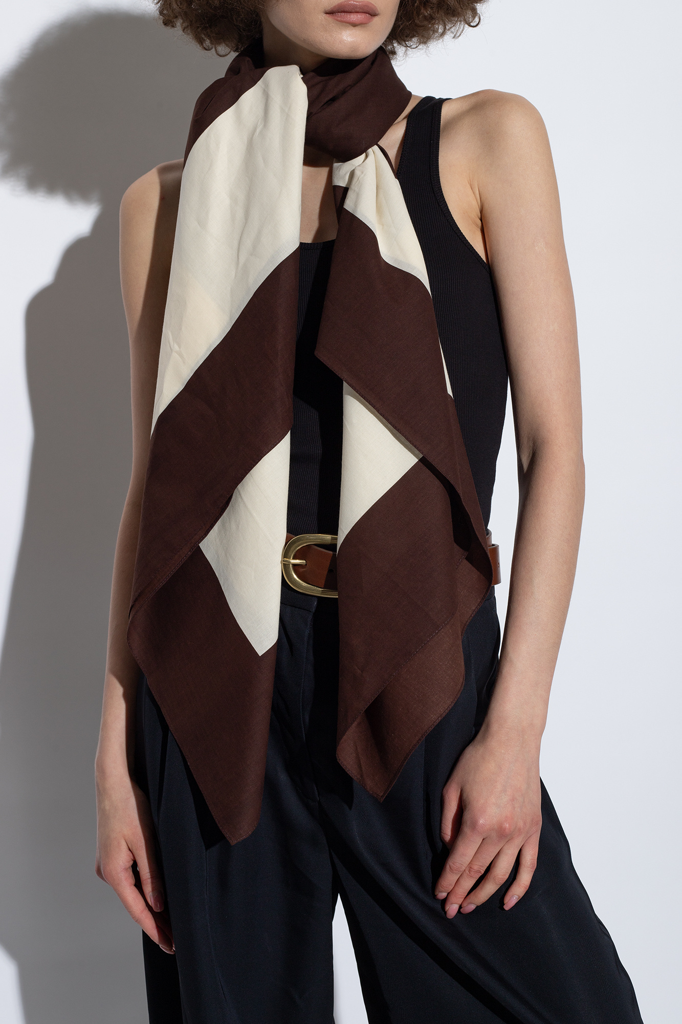 Brown Cialo scarf By Malene Birger Vitkac Spain